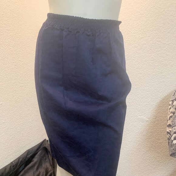 Vintage Diane Freis cotton skirt and top set navy white one size almost new cond - Picture 9 of 13